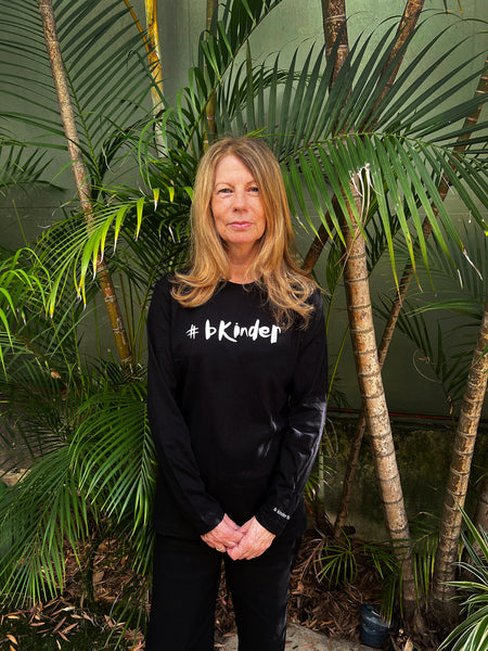 Black long sleeve #b kinder t-shirts
