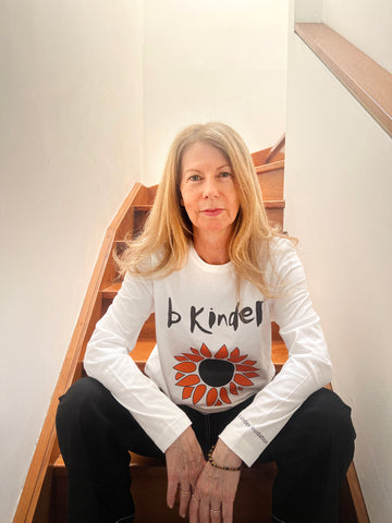 White long sleeve sunflower t-shirts